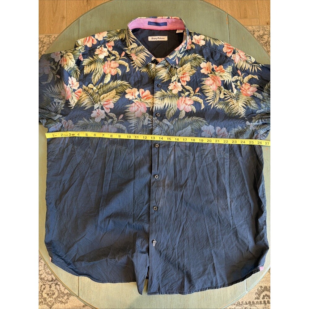 Tommy Bahama Big & Tall Floral Hawaiian Shirt Long Sleeve XXL TTG - Picture 7 of 9